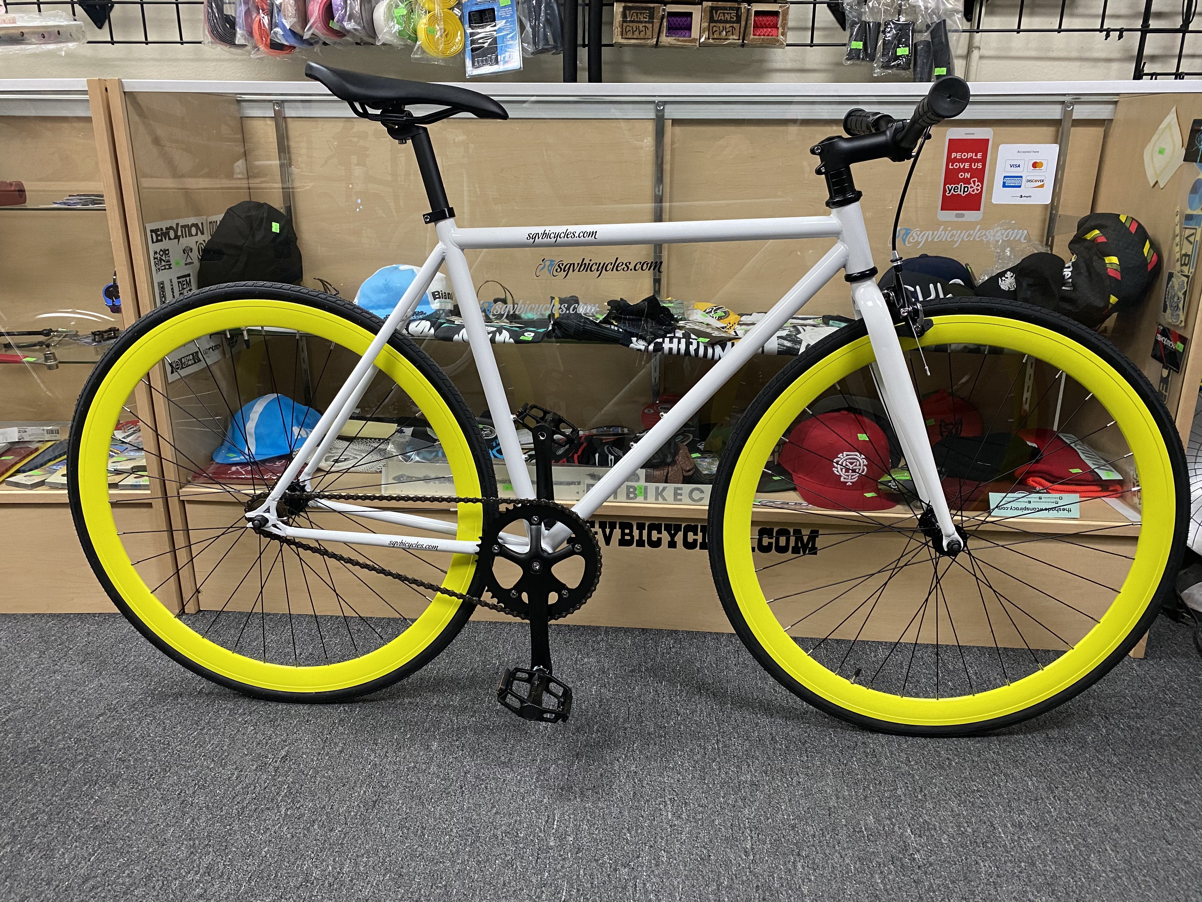 Eerste Luchten Assimileren Sgvbicycles Irez Fixie Single Speed Bike White Yellow | Sgvbicycles – SGV  Bicycles