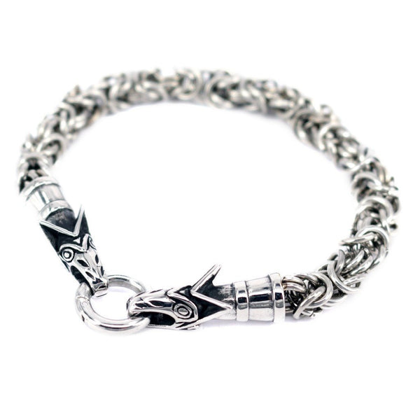 Wolf King Chain Bracelet, Stainless Steel– Grimfrost