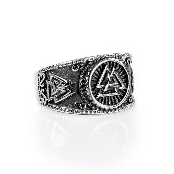 mens valknut ring