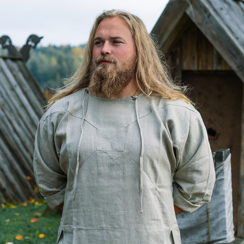 Viking Viborg Shirt, Linen– Grimfrost