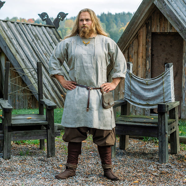 Viking Viborg Shirt, Linen– Grimfrost