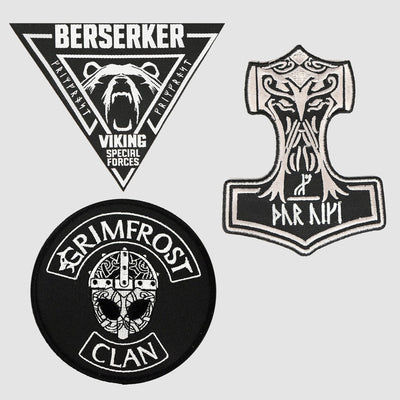 Berserker Morale Patch, PVC Velcro, Black – Grimfrost