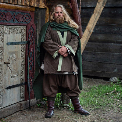 Viking Linen Tunic Eric the Scout . Available in: green flax