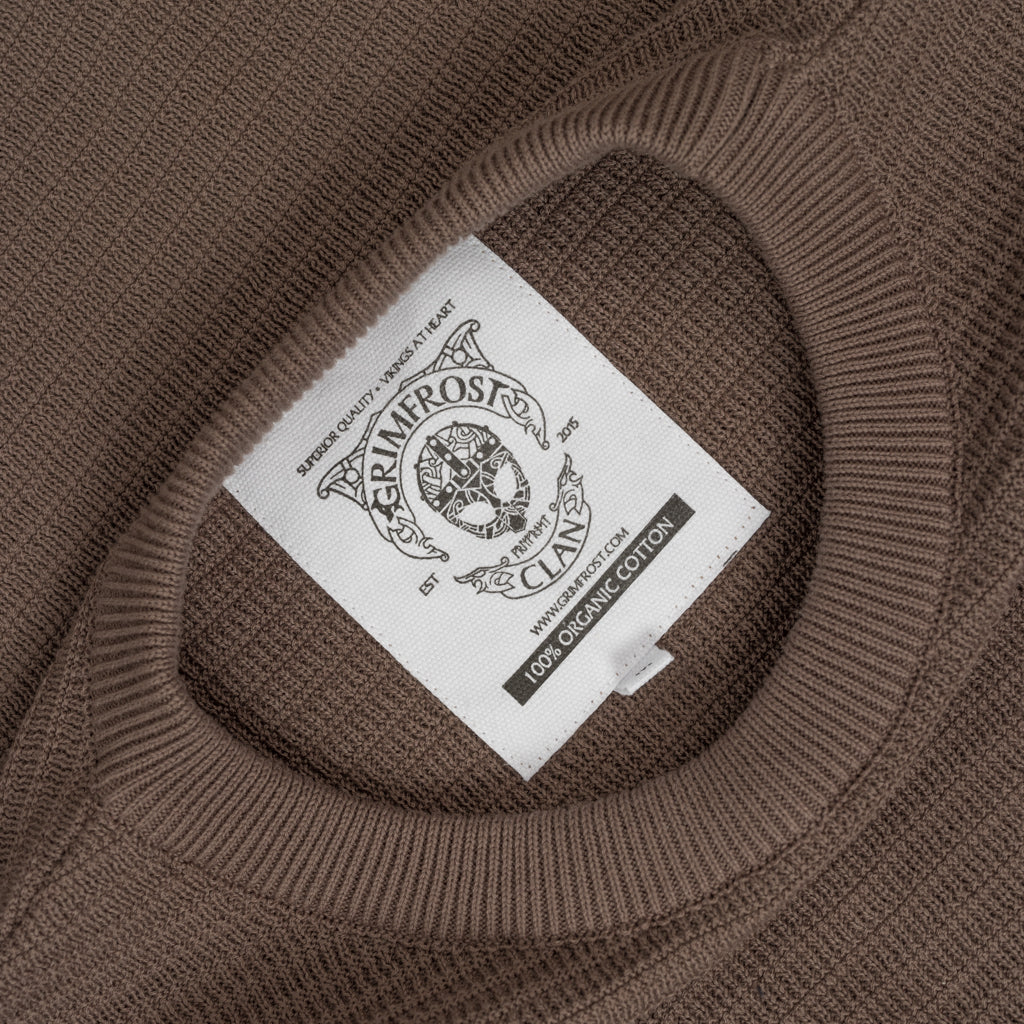 Tactical Sweater, Brown Cotton– Grimfrost