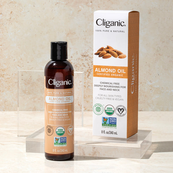 Cliganic USDA Organic Castor Oil 100% Pure (8oz with Eyelash Kit) for Eyelashes