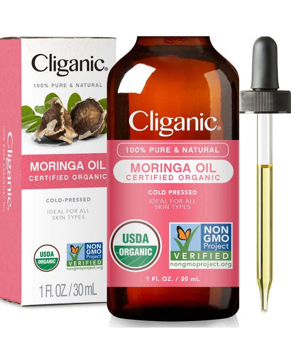 Cliganic Organic Argan Oil 16oz with Pump, 100% Pure