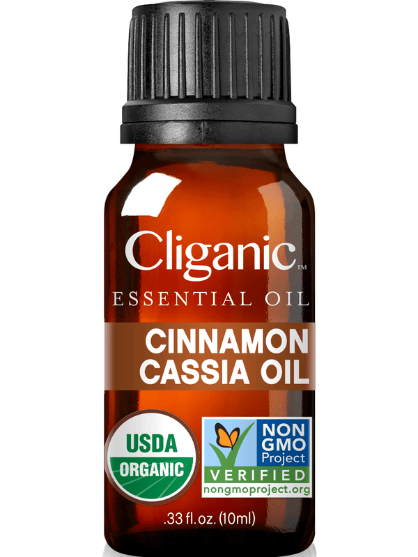  Cliganic Organic Essential Oils Set (Top 5) + White Ceramic  Diffuser : Health & Household