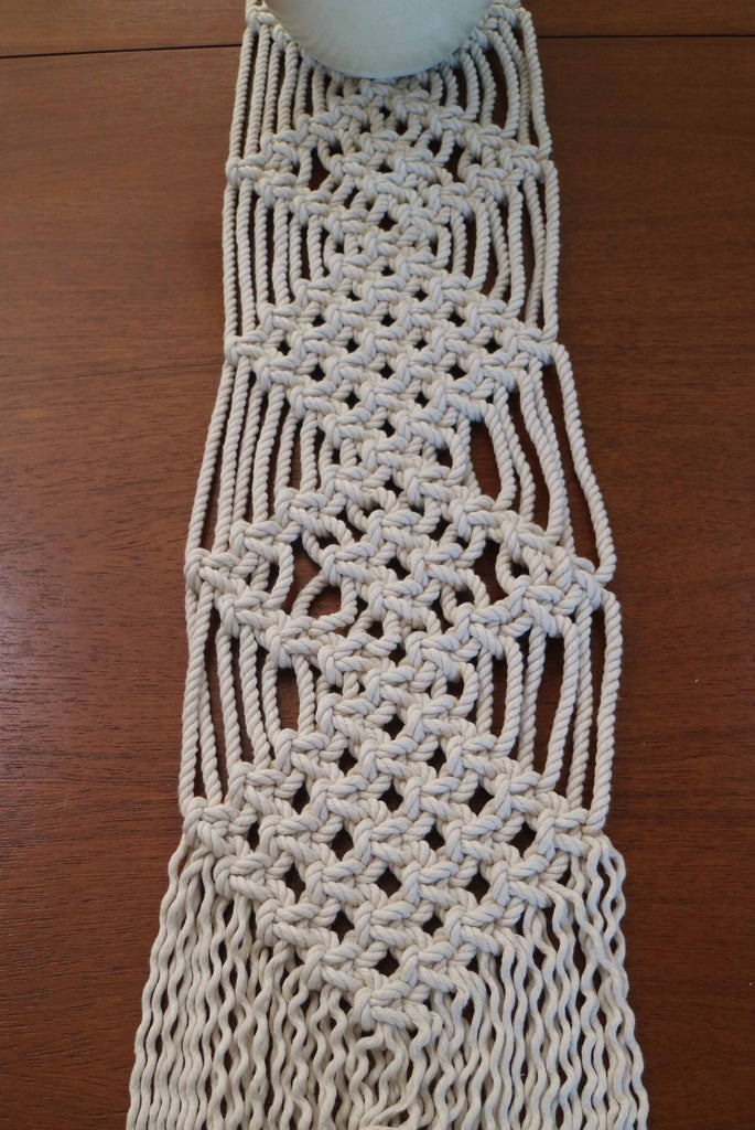 Table Runner macrame pattern instructions Knot Modern