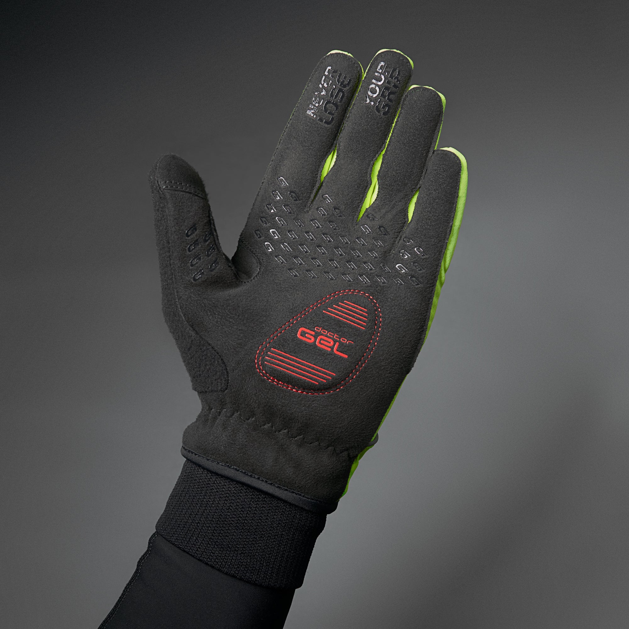 hi vis cycling gloves