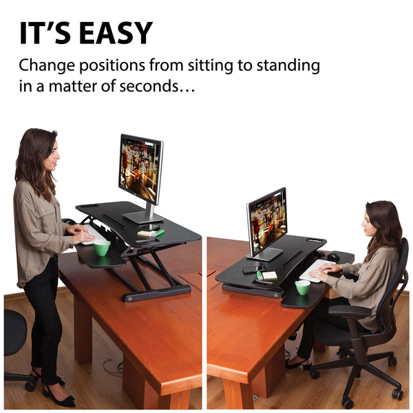 G Pack Pro X37 Adjustable Standing Desk Converter Elite Height