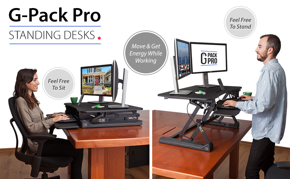 G Pack Pro Quality Sit Standing Desk Platform