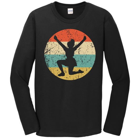 Yoga Pose Silhouette Retro Yoga T-Shirt