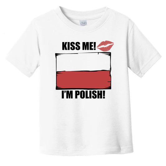 Kiss Me I'm Polish Cute Poland Flag Baby Onesie – Really Awesome Shirts