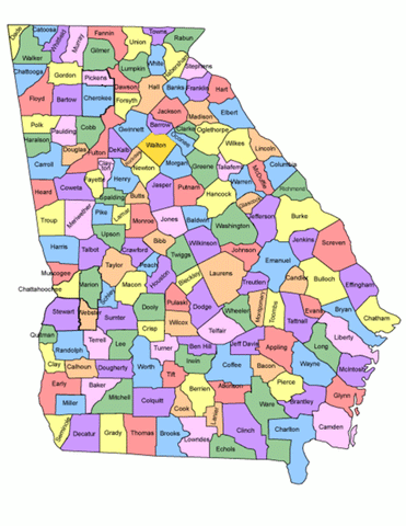 State of Georgia by County – Georgia Secretary of State