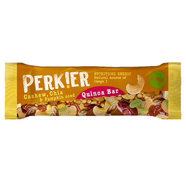 Picture of Perkier Cashew Chia Pumpkin Quinoa Bar 35g