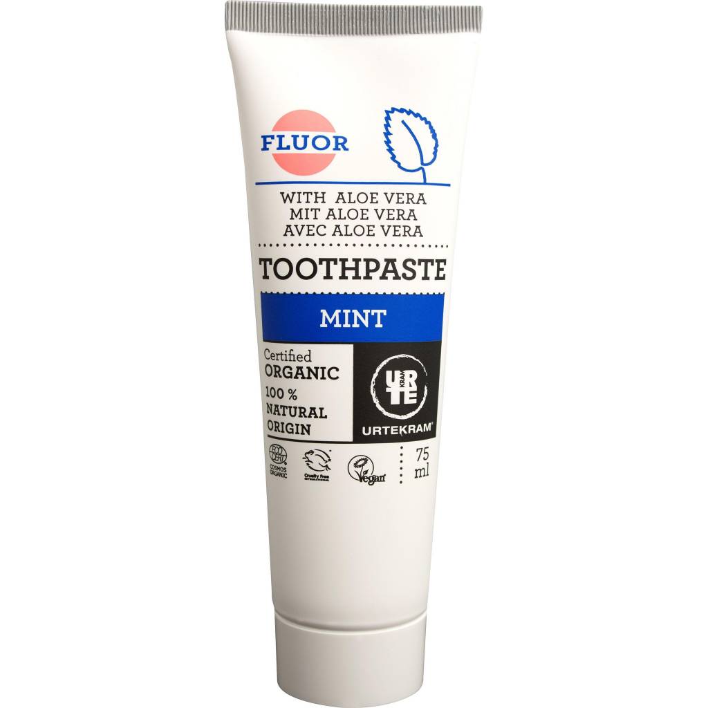 Picture of Urtekram Mint Fluoride Toothpaste 75ml