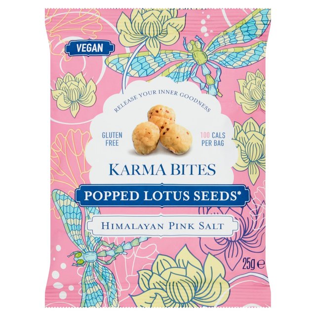 Picture of Karma Bites Himalayan Pink Salt Popped Lotus Seeds 25g