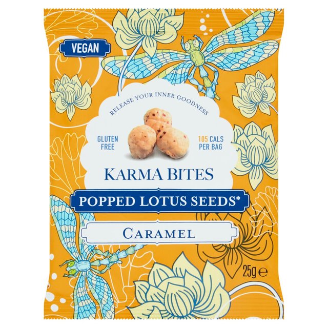 Picture of Karma Bites Caramel Popped Lotus Seeds 25g