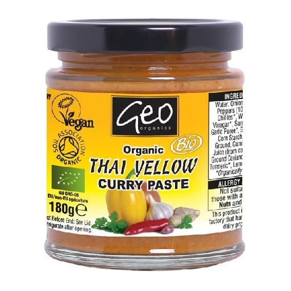 Picture of Organic Thai Yellow Curry Paste 180g