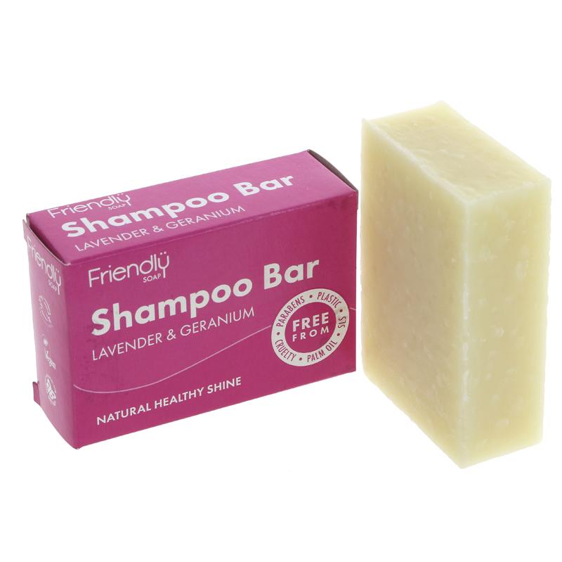 Picture of Friendly Soap Shampoo Bar Lavender & Geranium - 95g