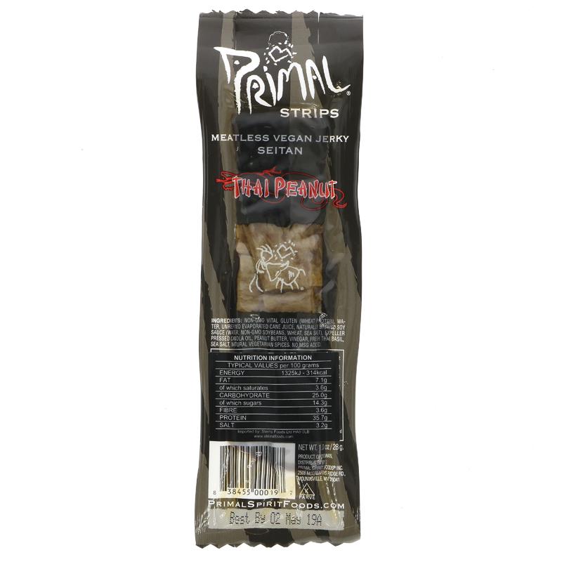 Picture of Primal Strips Thai Peanut Jerky 28g