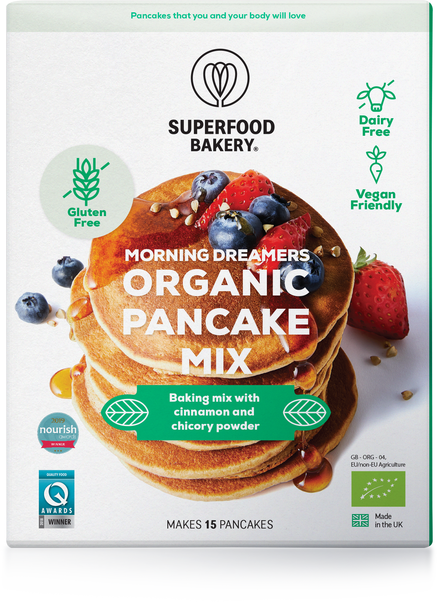 Picture of Superfood Bakery Morning Dreamers Pancakes 200g