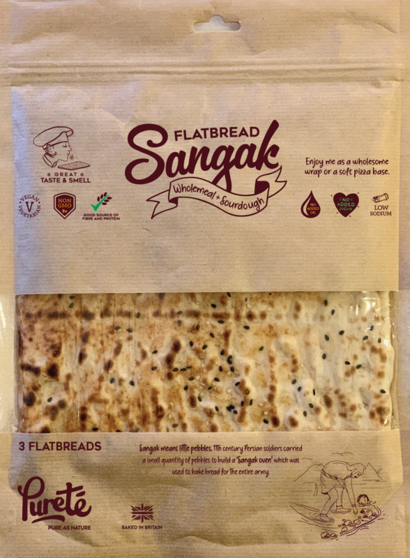 Picture of Purete Sangak Wholemeal & Sourdough Flatbread 400g BBE 11/02/21