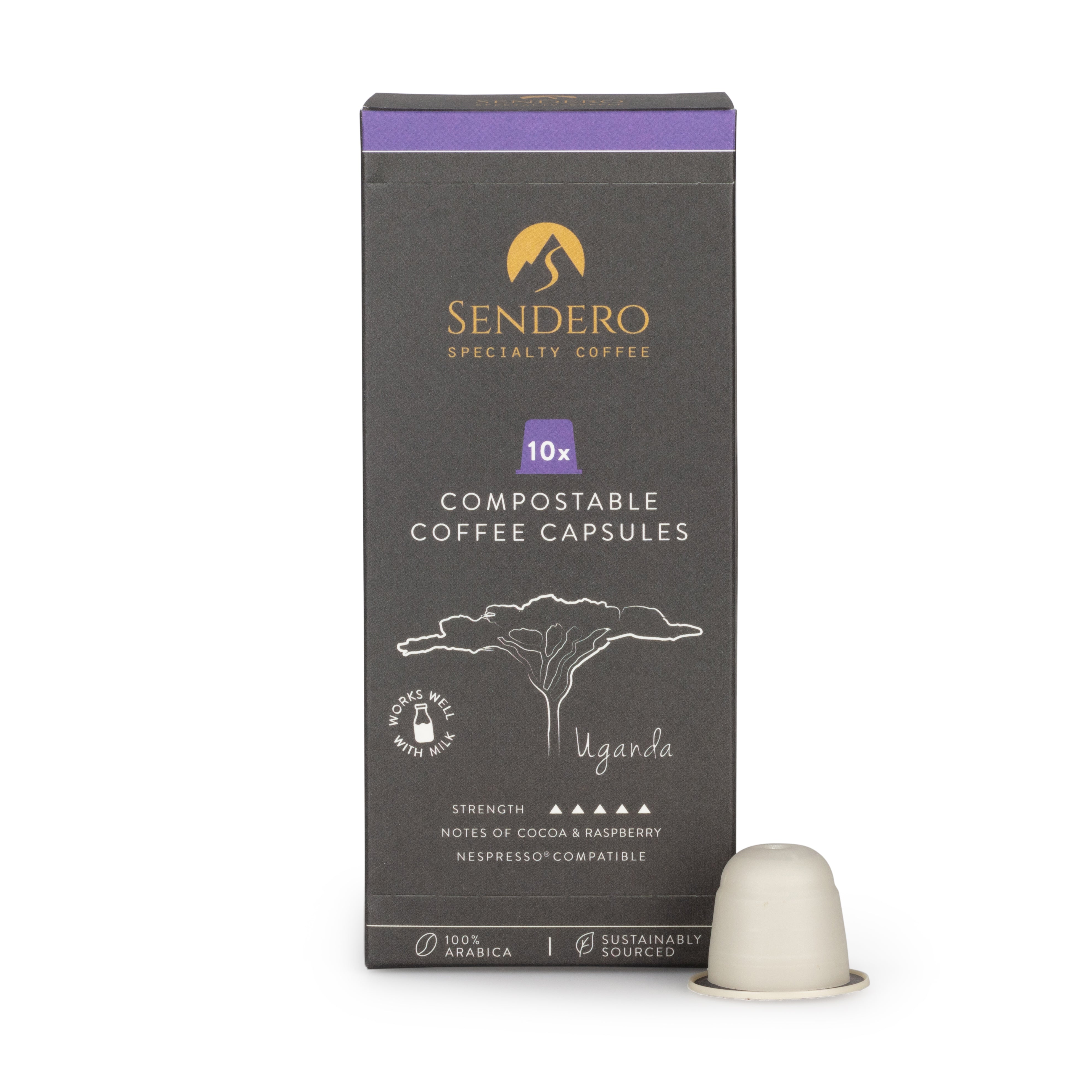 Picture of Sendero Compostable Coffee Capsules (10 capsules) - Uganda