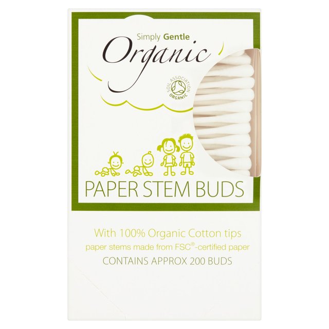 Picture of Simply Gentle Organic Paper Stem Cotton Buds 200 buds