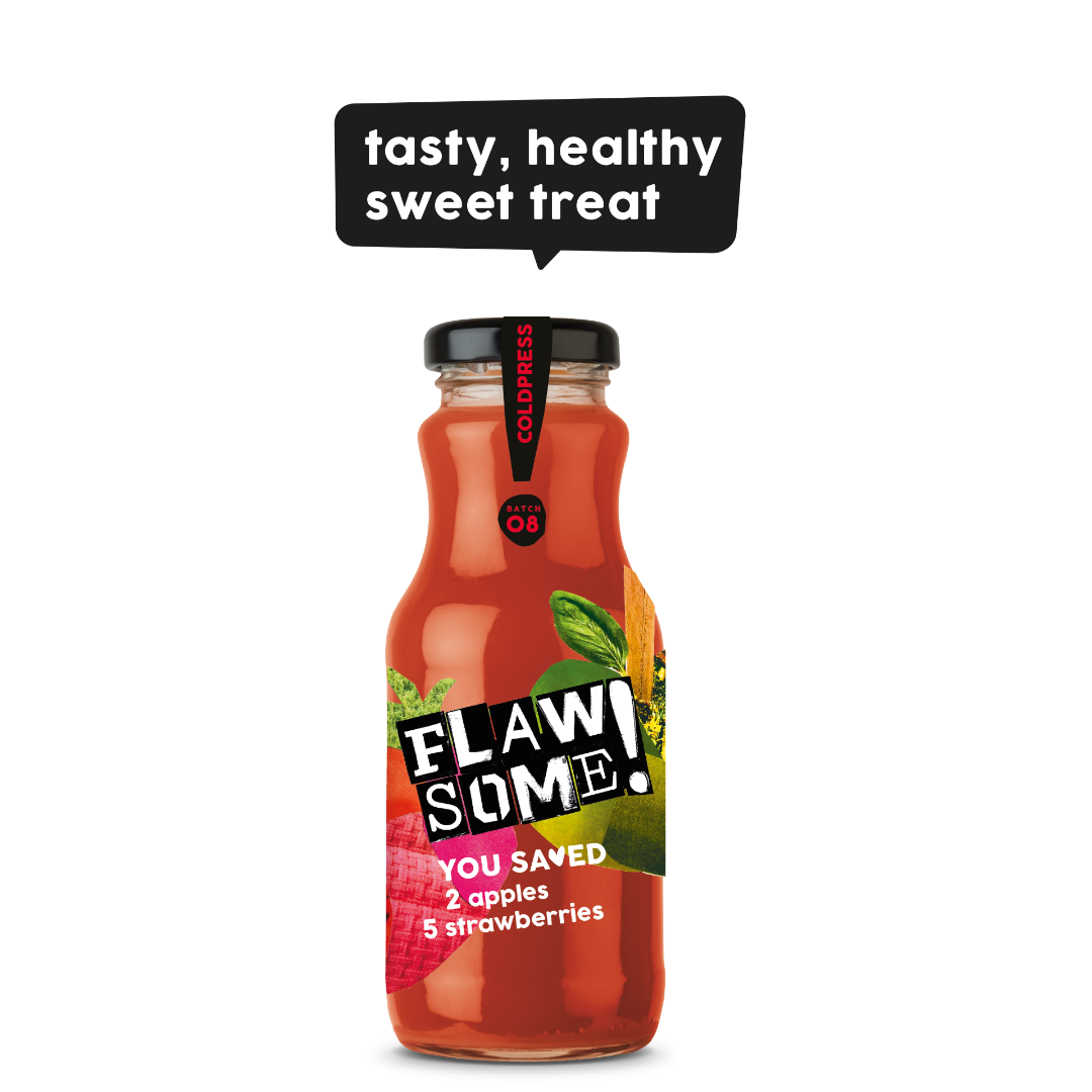 Picture of Flawsome Apple & Strawberry Juice 250ml