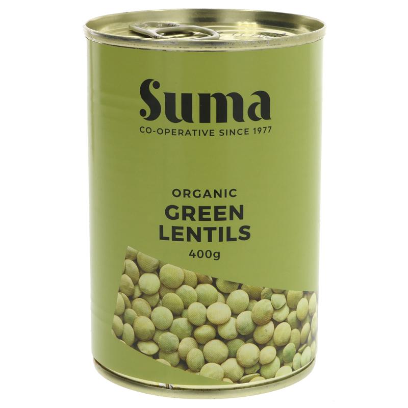 Picture of Suma Organic Green Lentils 400g