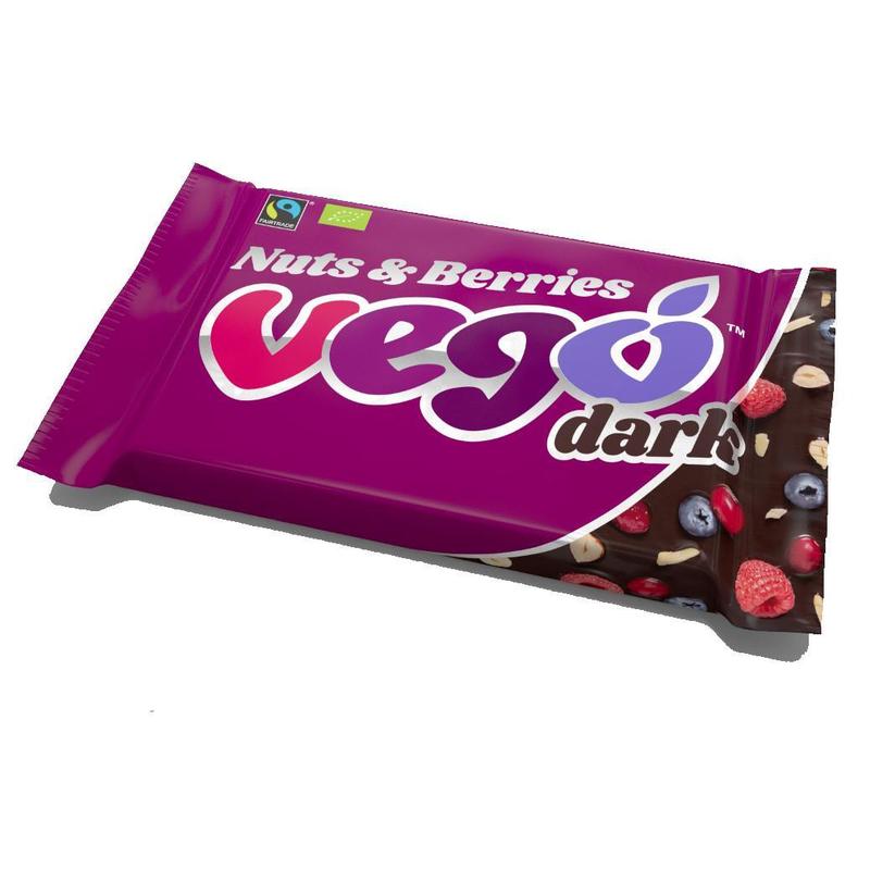 Picture of Vego Organic Dark Nuts & Berries Chocolate Bar 85g