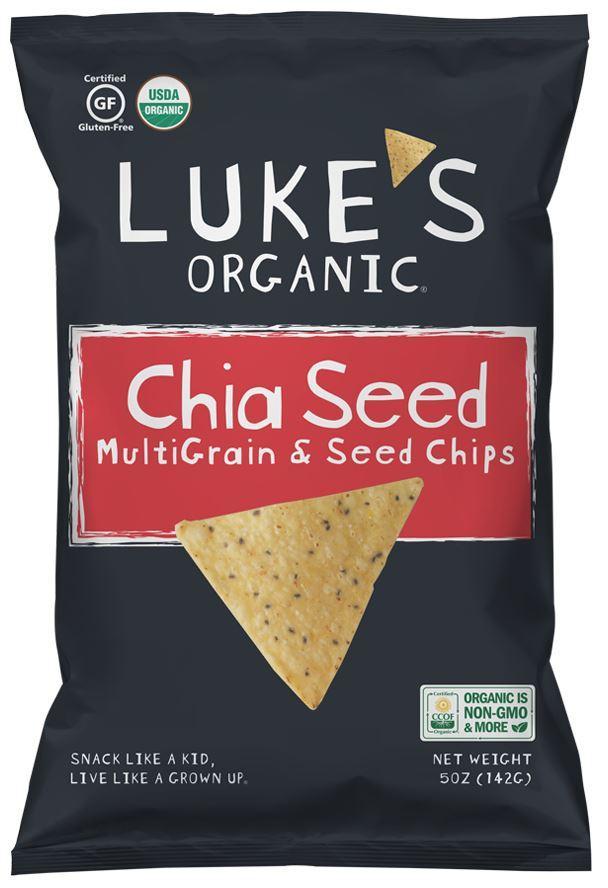 Picture of Luke's Organic Chia Seed Multigrain and Seed Chips 142g
