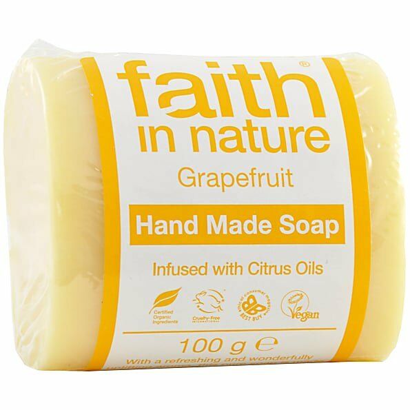 Picture of Faith in Nature Grapefruit Soap Unwrapped 100g