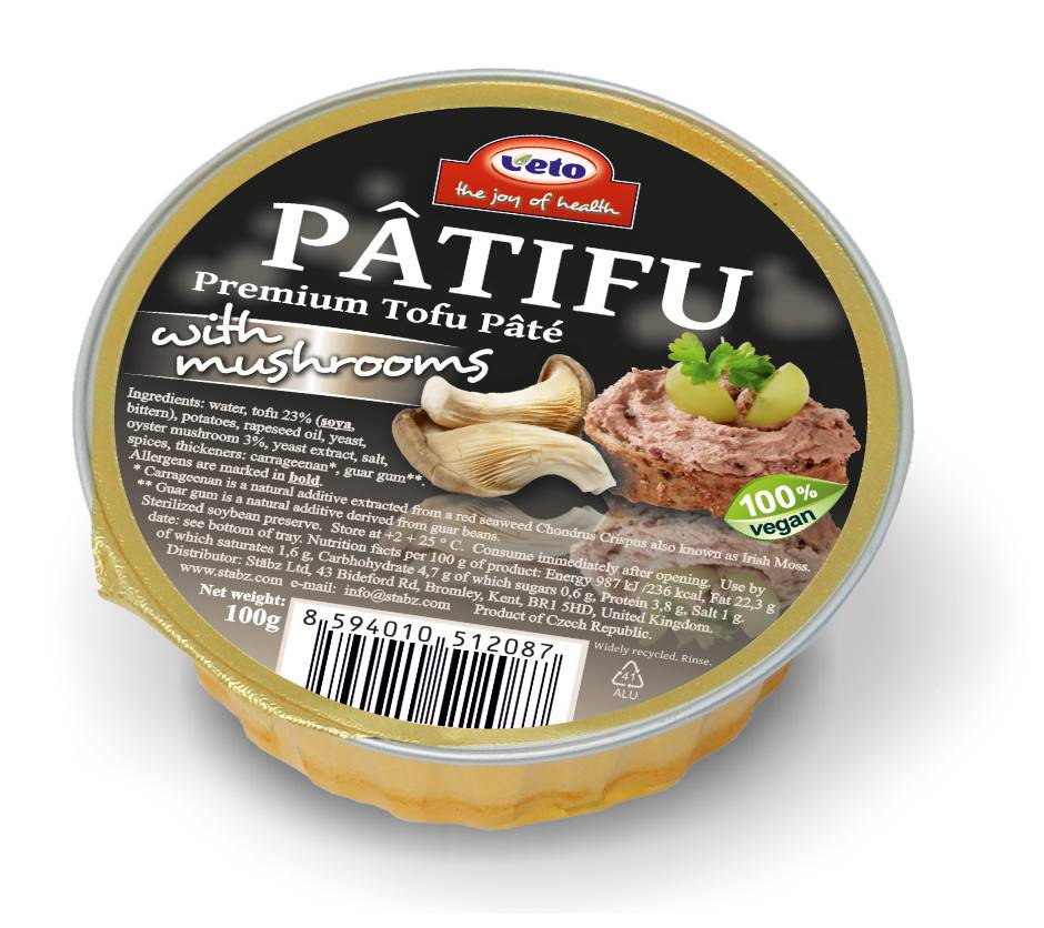 Picture of Patifu Tofu Pate Mushrooms 100g