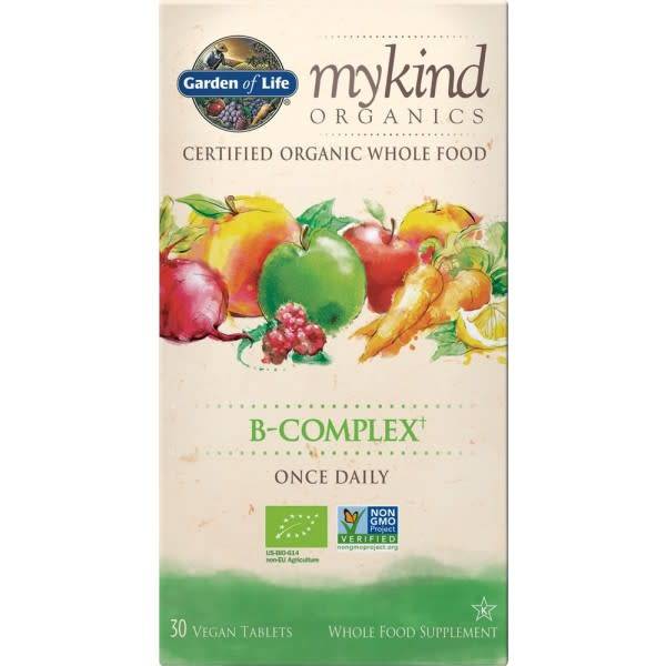 Picture of mykind Organic Vitamin B Complex 30 Tablets