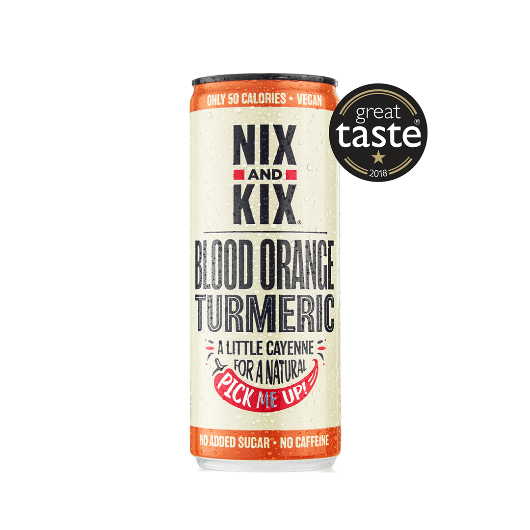 Picture of Nix and Kix Blood Orange & Turmeric Soft Drink 250ml