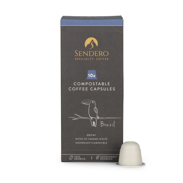 Picture of Sendero Compostable Coffee Capsules (10 capsules) - Brazil Decaf