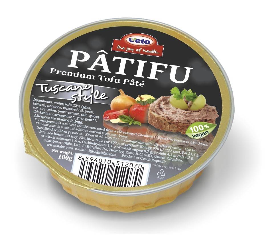 Picture of Patifu Tofu Pate Tuscany Style 100g