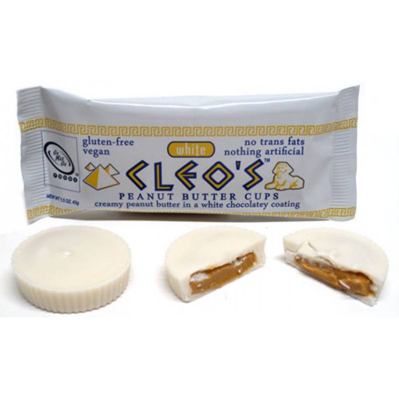 Picture of Go Max Go Cleos Peanut Butter Cups White Chocolate 43g