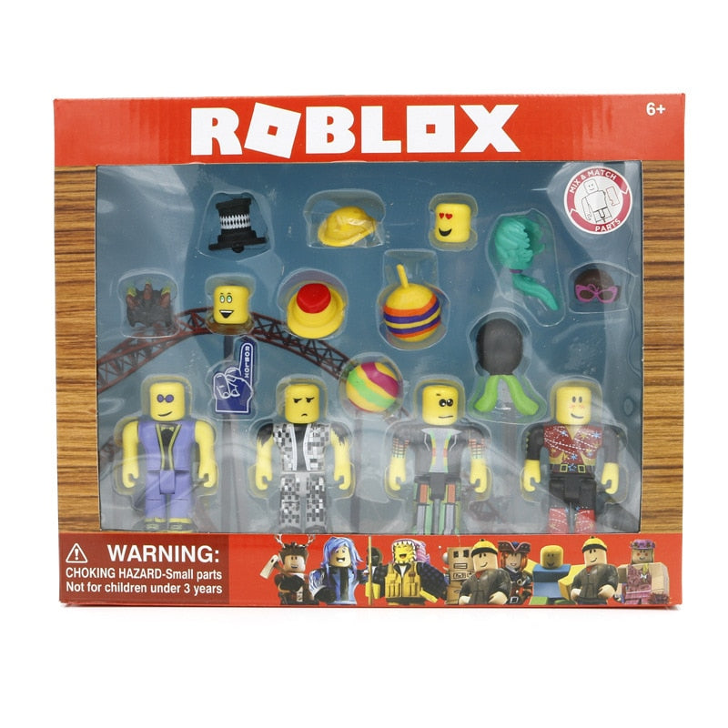 Roblox Toys Disco Madness Mix Set 4pcs Pack Pvc Suite Dolls Model Toys Lusy Store - brinquedo roblox mix e match disco madness pack set c 6