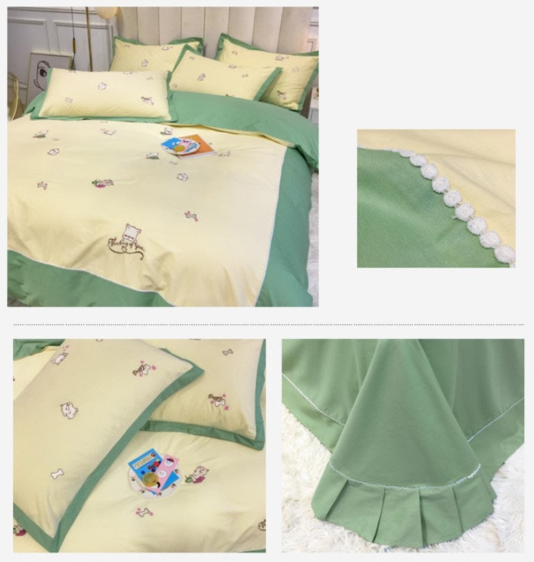 Kids Bedding Sets 60 Long-Staple Cotton Satin Embroidery 