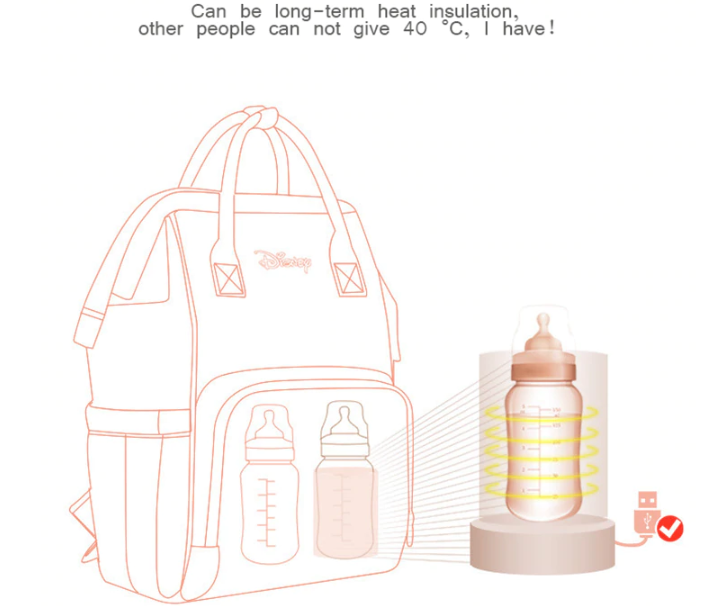 Disney Mother Bag Bottle Large Capacity Shoulder Pregnancy Waterproof