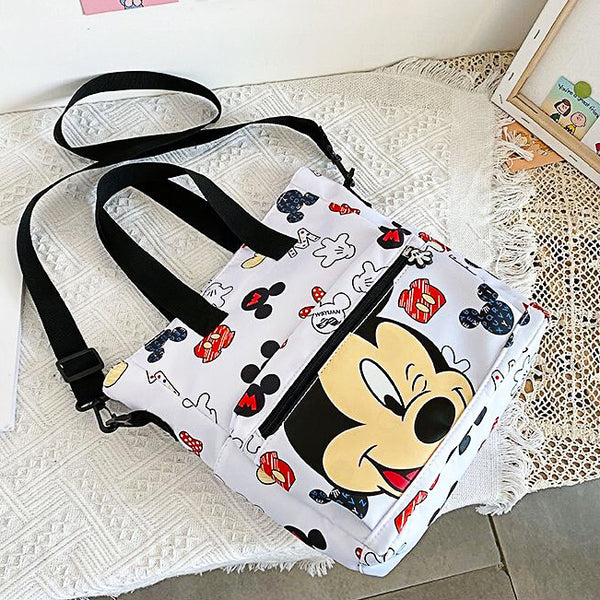 Mickey Mouse Backpacks Cartoon Shoulder Bag Canvas Waterproof Women Handbag B73