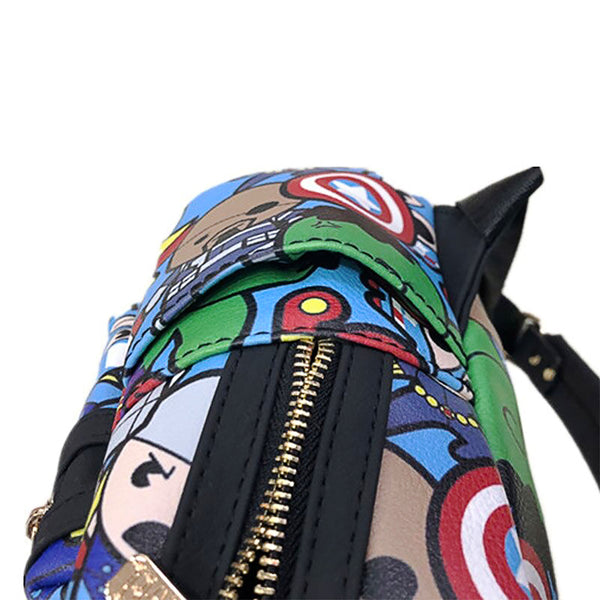 Infinity War Backpacks Marvel Avengers PU Leather Mini Backpacks for School B82