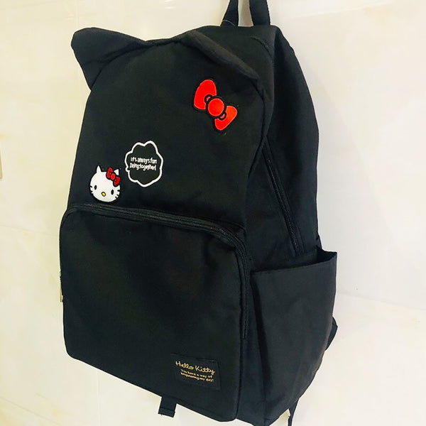 Hello Kitty Backpack Embroidered Backpacks Student Schoolbag Fashion C90