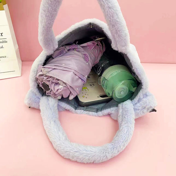 Hello Kitty Purse Melody Cinnamoroll Kulomi Handbag Cartoon Plush Purse Gift C98