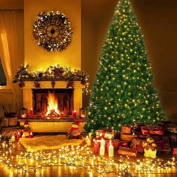 Christmas Tree 6ft Vebreda Pre-Lit with 300 Clear Lights - Indoor/Outdoor