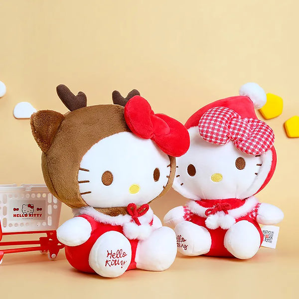 Sanrio Plush Christmas Stuffed Toys Cute Holiday Decorations Birthday Gift
