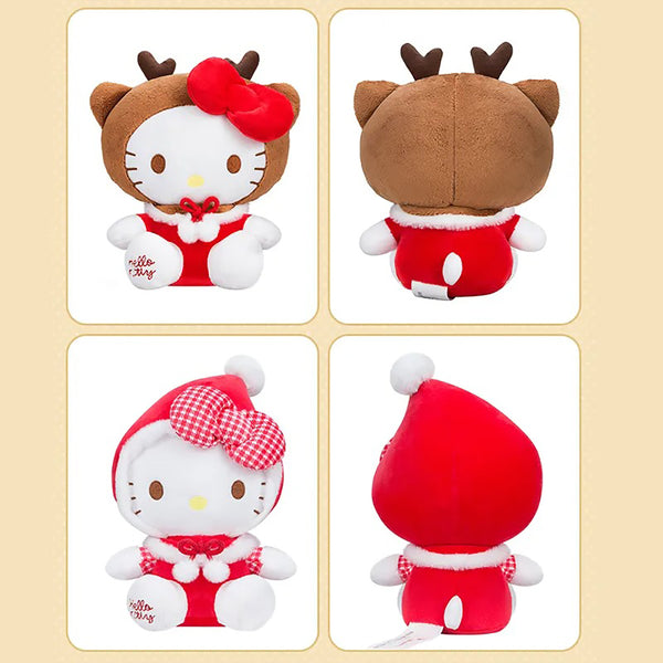 Sanrio Plush Christmas Stuffed Toys Cute Holiday Decorations Birthday Gift